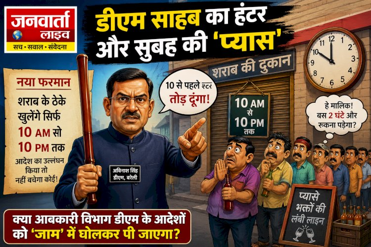 डीएम साहब का हंटर और सुबह की 'प्यास क्या बरेली में आबकारी विभाग रोकेगा सुबह-सुबह छलकते जाम?