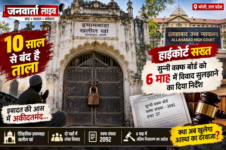 बरेली के इमामबाड़ा खलील खां पर 10 साल से लगा है ताला: हाईकोर्ट सख्त, सुन्नी वक्फ बोर्ड को 6 माह में विवाद सुलझाने का दिया निर्देश