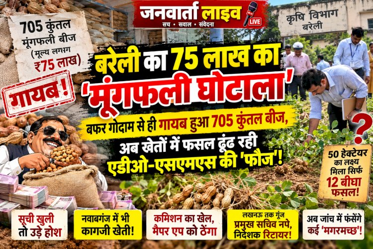 'मूंगफली' खा गए अधिकारी और नेता, अब खेतों में फसल ढूंढ रही एडीओ-एसएमएस की 'फौज'!