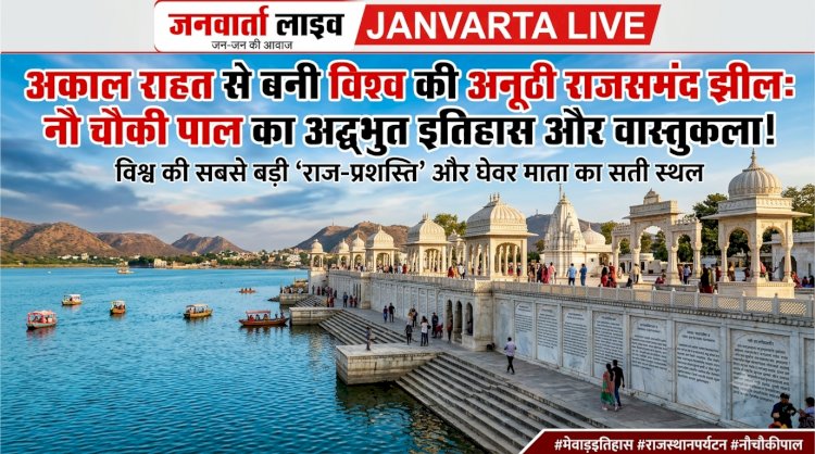 इतिहास और वास्तुकला का बेजोड़ संगम: जानिए राजसमंद झील और 'नौ चौकी पाल' की अनसुनी और रोचक बातें